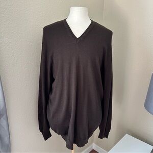Cellini Men’s Brown Wool Blend Pullover Sweater Size 2XLTall